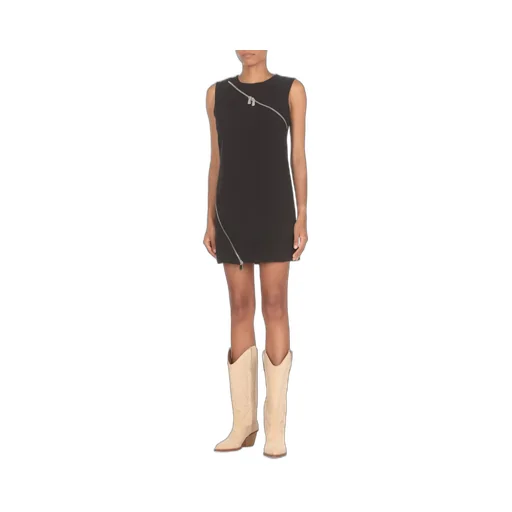 Pinko Asymmetric Zip Mini Dress