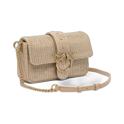Pinko Love One Chain-Linked Crossbody Bag