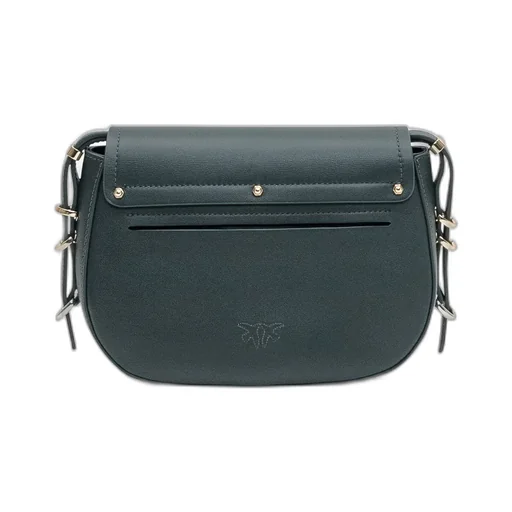 Pinko Saddle Foldover Top Mini Crossbody Bag