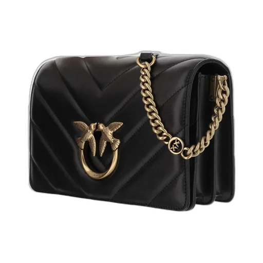 Pinko Love Quilted Chain-Linked Shoulder Bag
