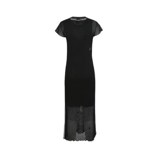Pinko Monviso Perforated Motif Long Summer Dress
