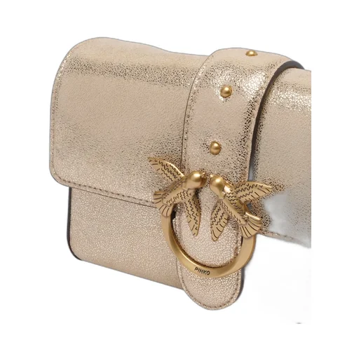 Pinko Glittery Mini Love Shoulder Bag