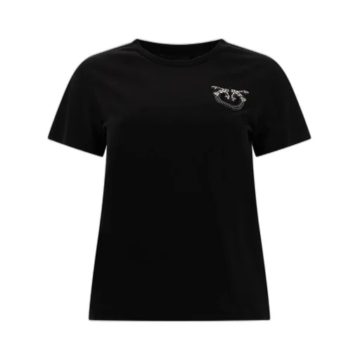 Pinko Love Birds Embellished Crewneck T-Shirt