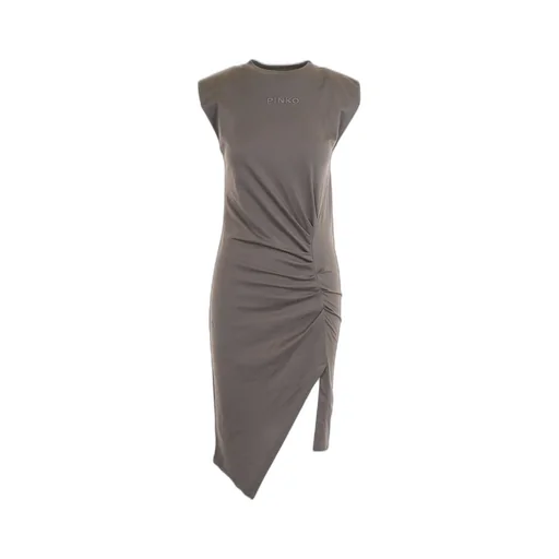 Pinko Logo-Embroidered Sleeveless Mini Dress