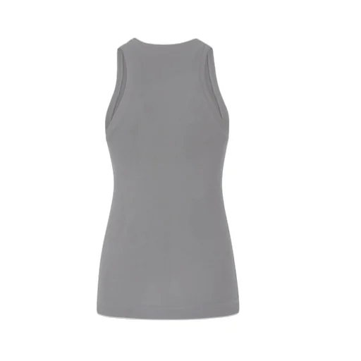 Pinko Logo Embroidered Ribbed Tank Top