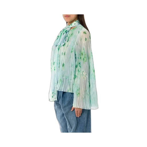 Pinko Pleated Floral Crepon Light Blouse