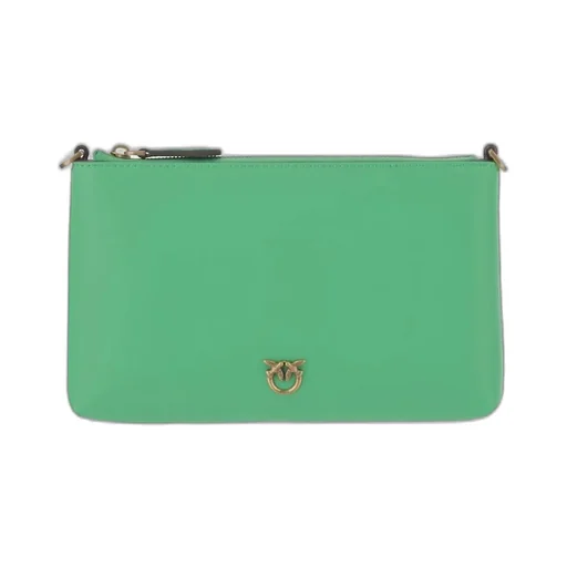 Pinko Flat Horizontal Top Zipped Clutch Bag
