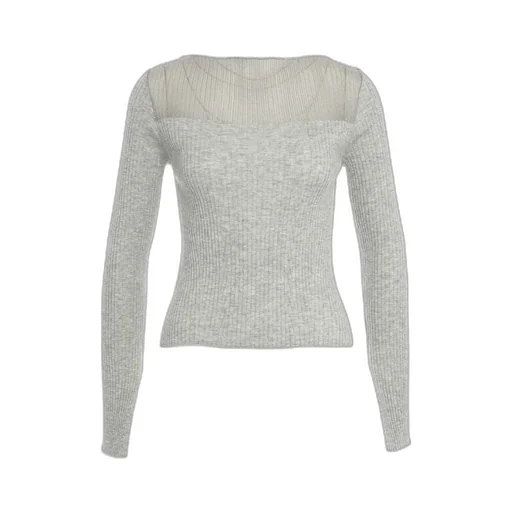 Pinko Long-Sleeved Ribbed Jumper