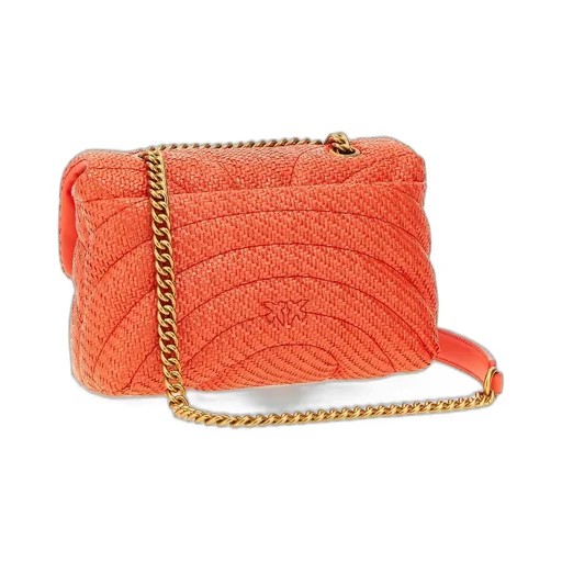 Pinko Mini Love Puff Chain Linked Crossbody Bag