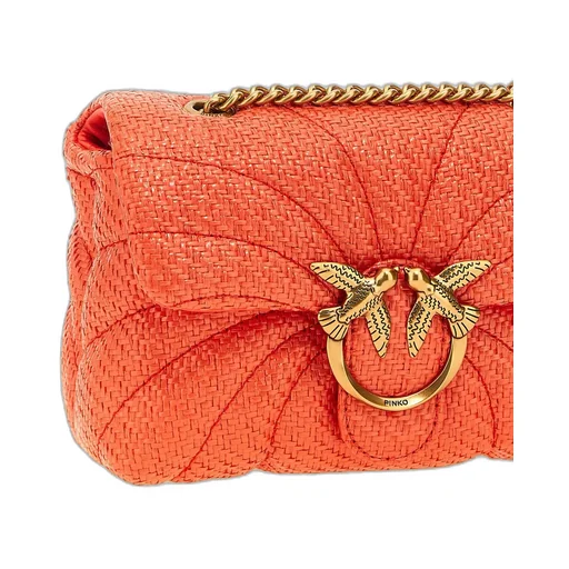 Pinko Mini Love Puff Chain Linked Crossbody Bag