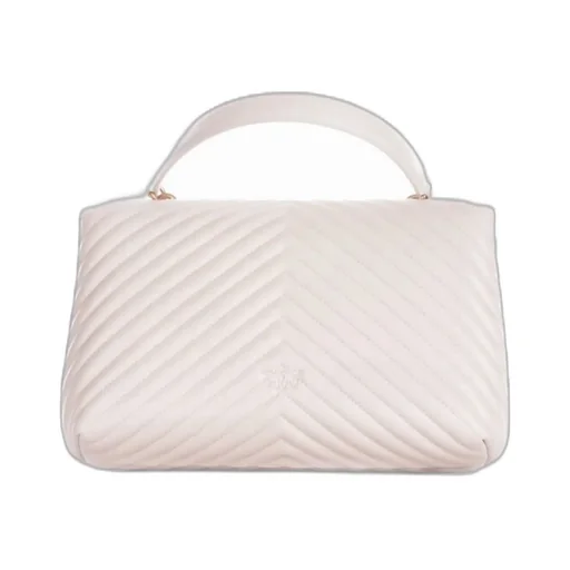 Pinko Love-Birds Logo Plaque Quilted Shoulder Bag