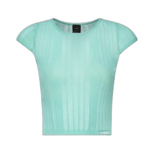 Pinko Semi-Sheer Ribbed Top