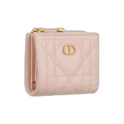 Dior Caro Dahlia Wallet With Crystals
