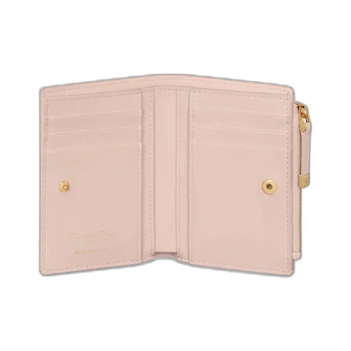 Dior Caro Dahlia Wallet With Crystals