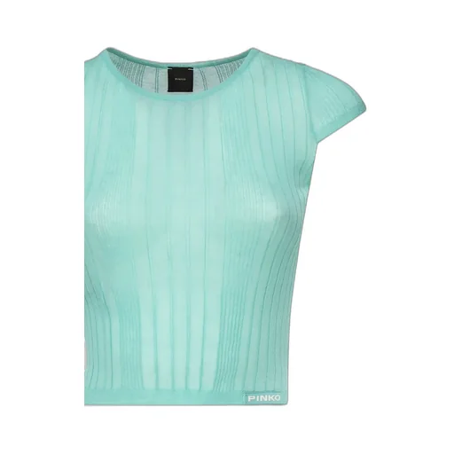 Pinko Semi-Sheer Ribbed Top
