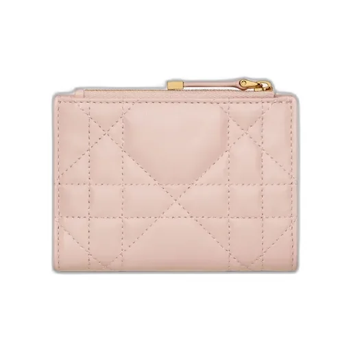 Dior Caro Dahlia Wallet With Crystals