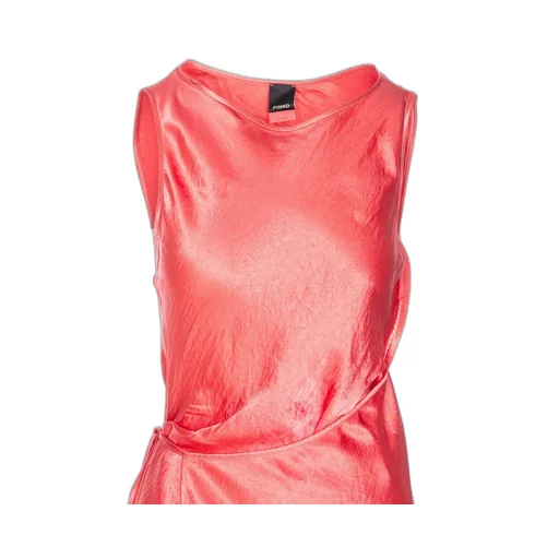 Pinko Side Tie Satin Dress
