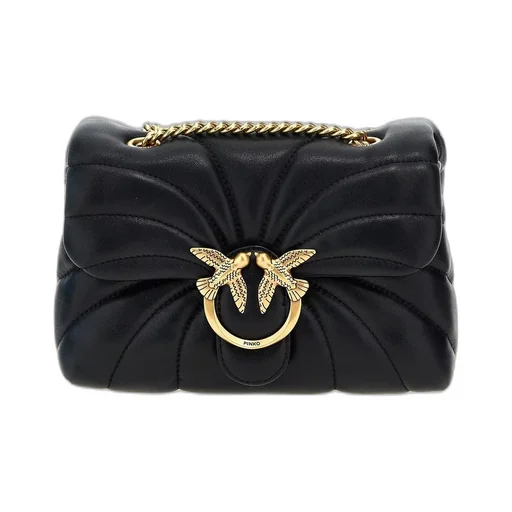 Pinko Logo Plaque Chain Linked Crossbody Bag