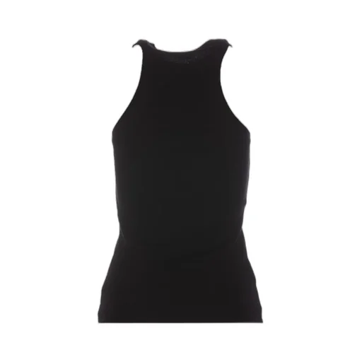 Pinko Logo Lettering Ribbed Top