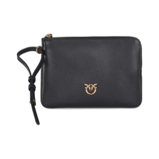 Pinko Bird Logo Plaque Wrist Clutch Bag