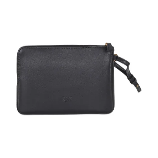 Pinko Bird Logo Plaque Wrist Clutch Bag