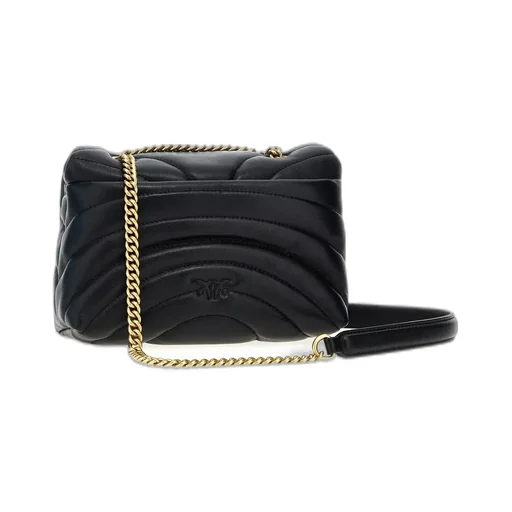 Pinko Logo Plaque Chain Linked Crossbody Bag