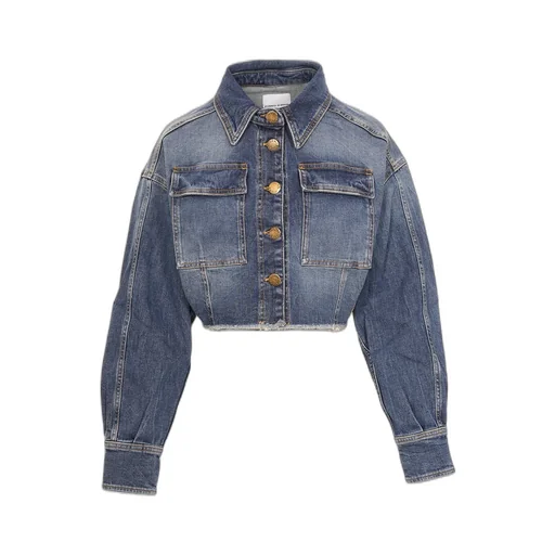Pinko Cropped Denim Jacket