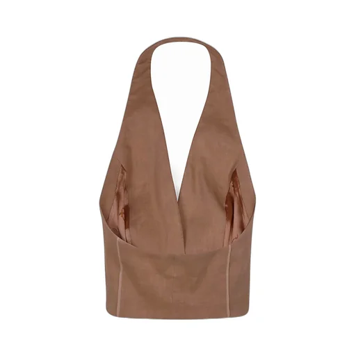 Pinko Open Back Short Vest