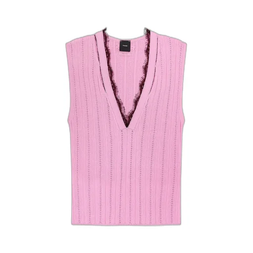 Pinko V-Neck Knitted Vest