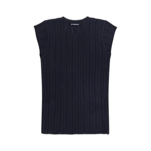 Pinko Ribbed Openwork Top