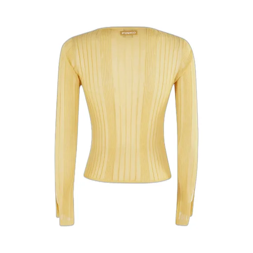 Pinko Table Open Ribbed Front Tie Jumper