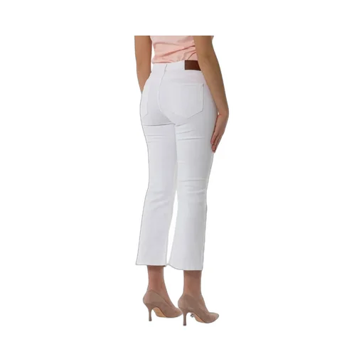 Pinko Logo Patch Bootcut Cropped Jeans