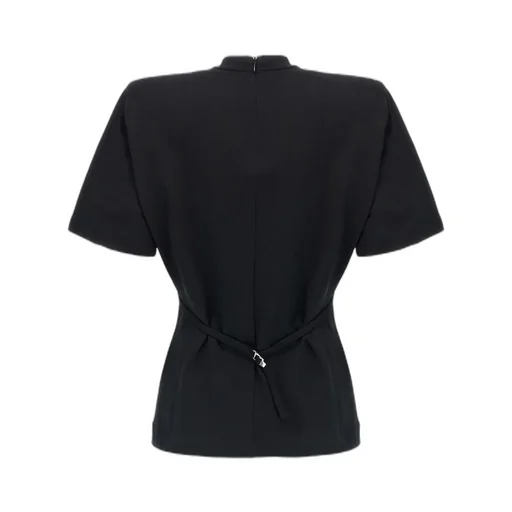 Pinko Belted Round Neck Blouse