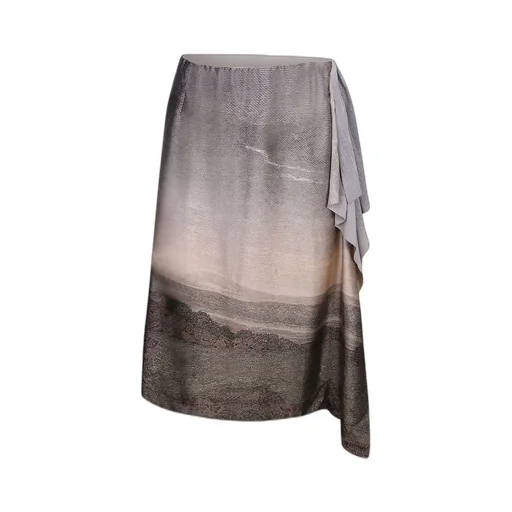Pierre-Louis Mascia Draped Print Skirt