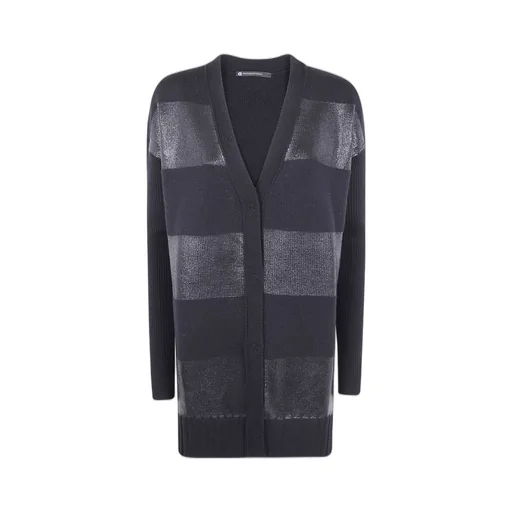 Pierantoniogaspari Satin Striped Cardigan