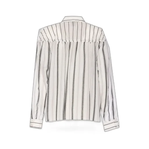 Pinko Diva Tie Detailed Striped Shirt