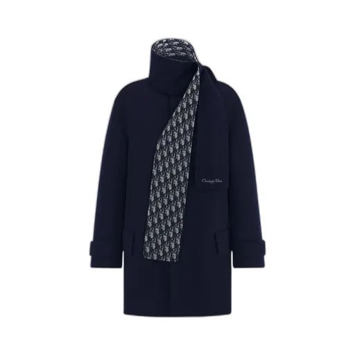 Coat With Scarf Collar