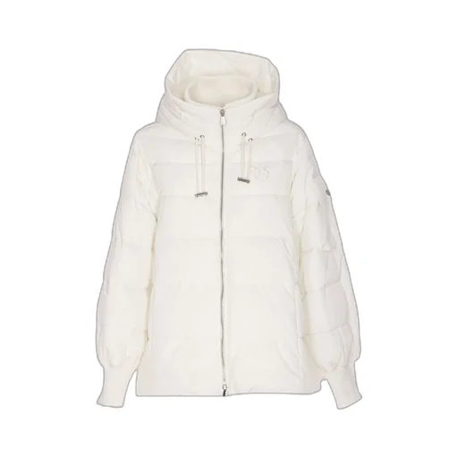 Pinko Love Birds Embroidered Hooded Coat