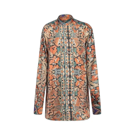 Pierre-Louis Mascia Aloes Printed Silk Shirt