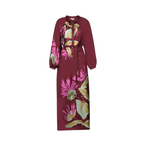 Pierre-Louis Mascia Long Sleeve Belted Dress