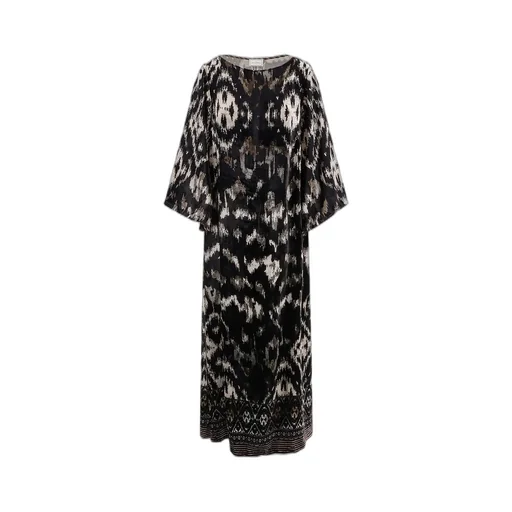 Pierre-Louis Mascia Ikat Bell-Sleeve Dress