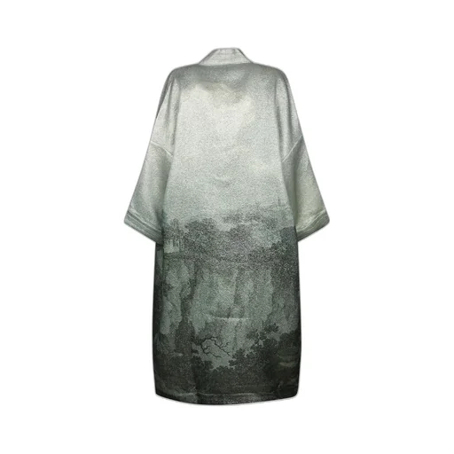 Pierre-Louis Mascia Metallic Jacquard Kimono Coat