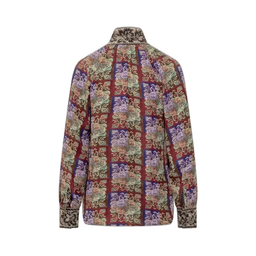 Pierre-Louis Mascia Patterned Bow-Tie Top