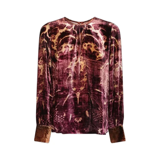 Pierre-Louis Mascia Printed Velvet Blouse