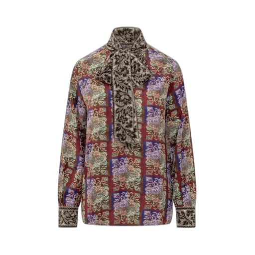 Pierre-Louis Mascia Patterned Bow-Tie Top