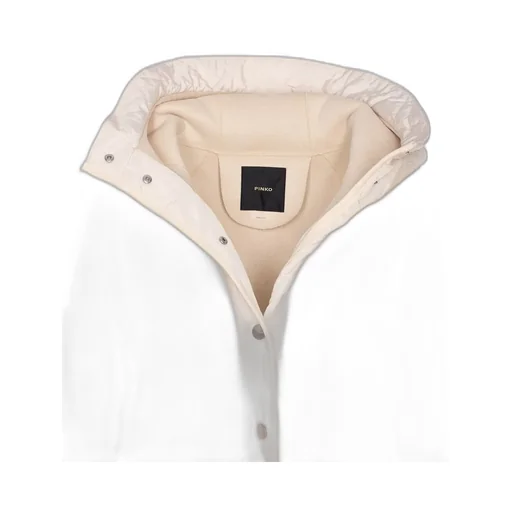 Pinko Long Sleeved Hooded Snapped Jacket