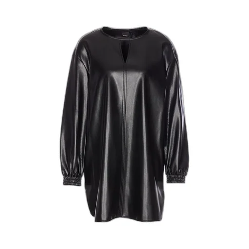 Pinko Cut-Out Detailed Crewneck Short Dress
