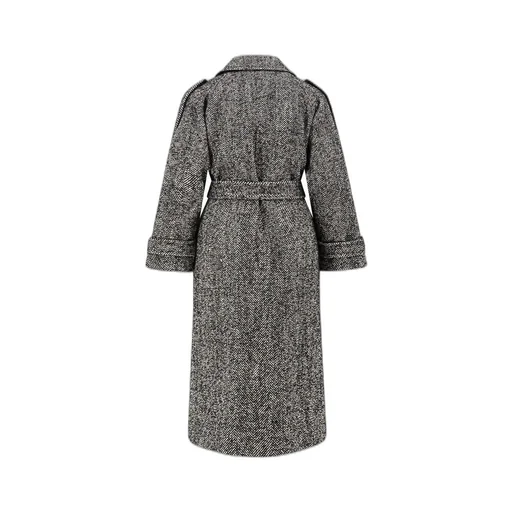 Pinko Double-Breasted Belted Coat