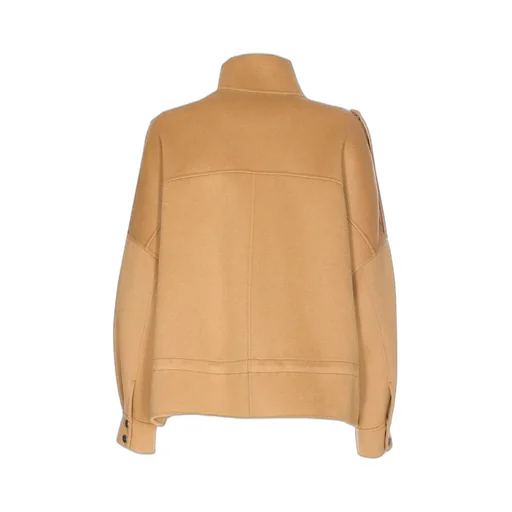 Pinko High-Neck Drawstring Hem Jacket