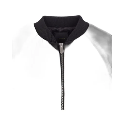 Pinko Brodo Short Leather-Effect Bomber Jacket